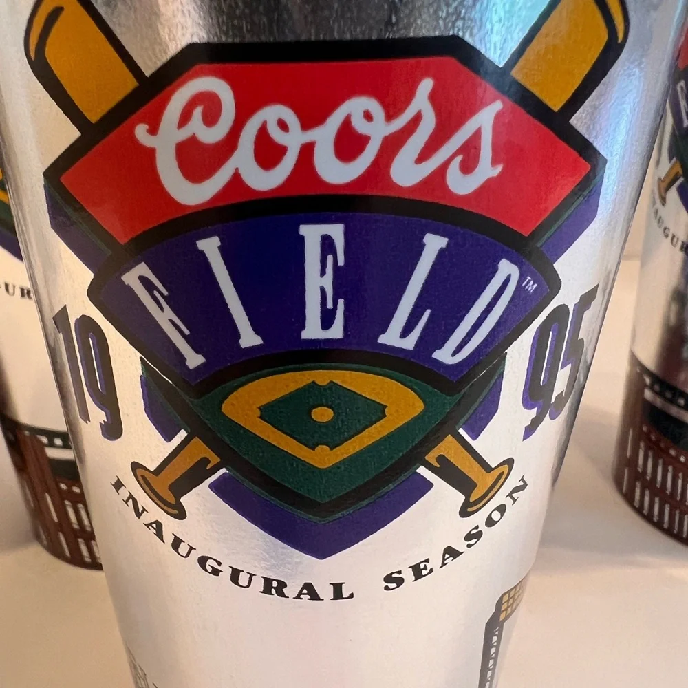 Inaugural 1995 Coors Field Paper Cups Printed 30 Years ago Golden, Colorado 5qty